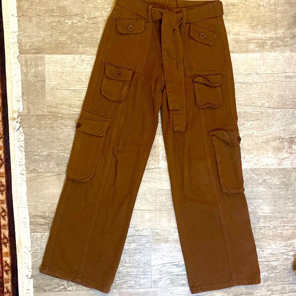 Vintage-women’s wide-leg carpenter pants